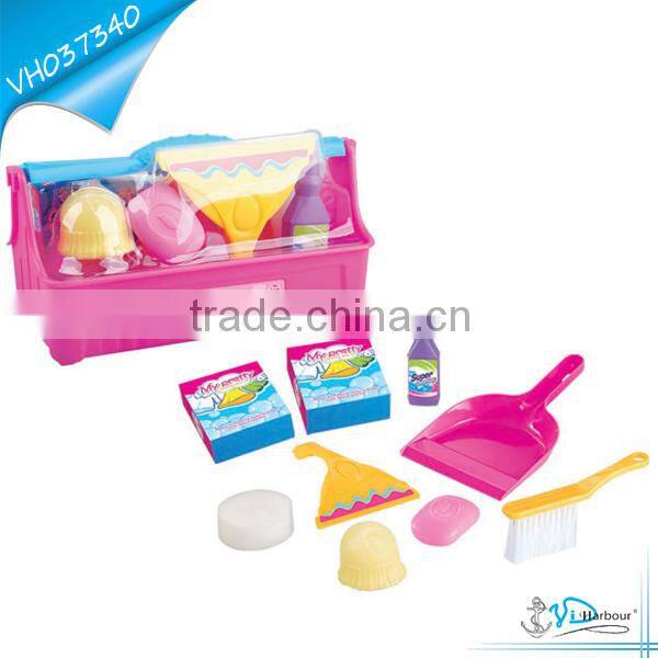 Funny Girls Home Cleaning Toys House Cleaning Play Set With Sanitary Ware Toy