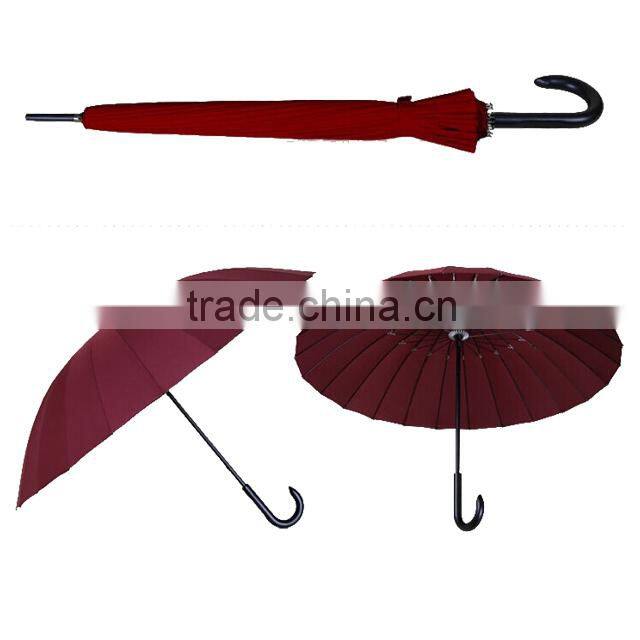 Creative 24 bone carbon fiber shaft advertising golf umbrella