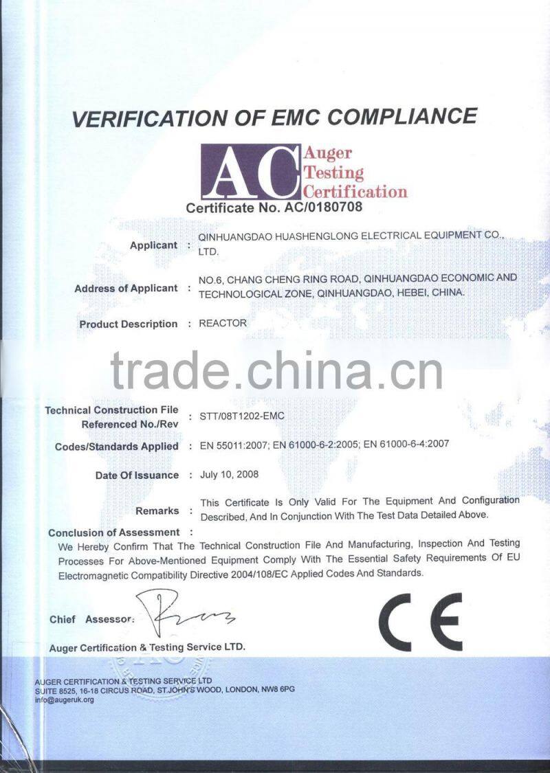 Three Phase Input Line Reactor compatible to (ACS143) Inverter