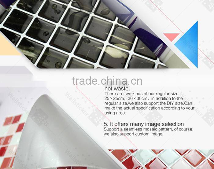 Hot sale offest printing process eco-friendly kitchen tile sticker