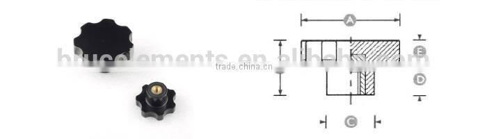 Seven-Lobe Knob gloss finish Duroplastic BE12.0141