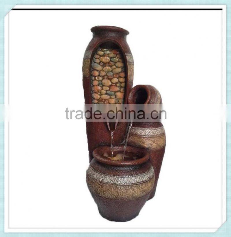 Polyresin garden water fountain