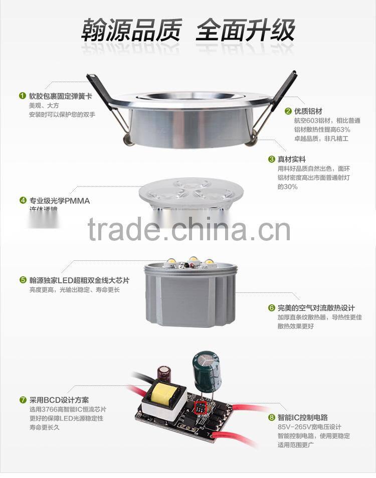 LED Ceiling Lamp LED Downlight 3w 4w 5w 7w 9w 12w 15w18w LED Spotlights