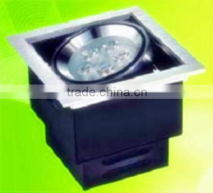 Factory provide 6w adjustable LED grille lamp with white shade decorate