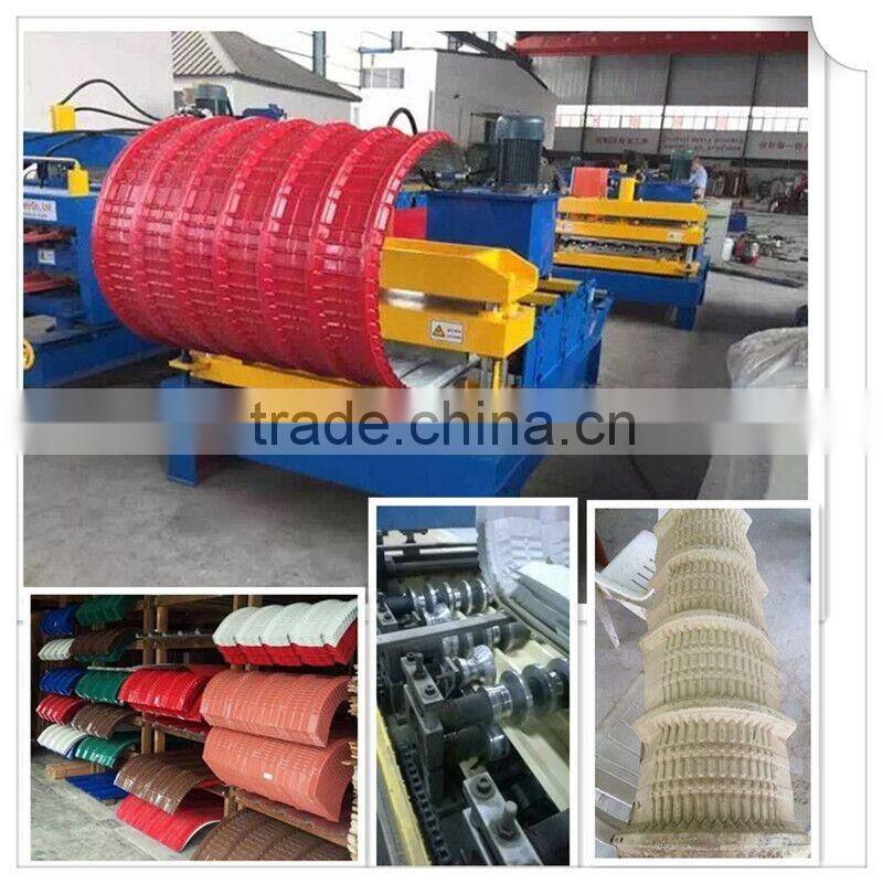 High quality hydraulic roofing sheet crimping machine/roofing curve machine