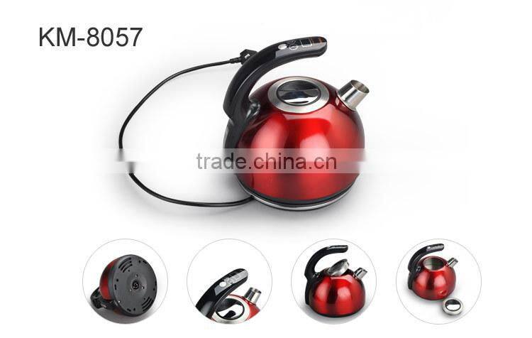 1.5L fasthion color electrical kettle red coating