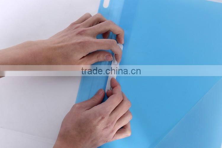 PLASTIC BINDER IN FC SIZE WITH FASTENER, TRANSPARENT COLOURS