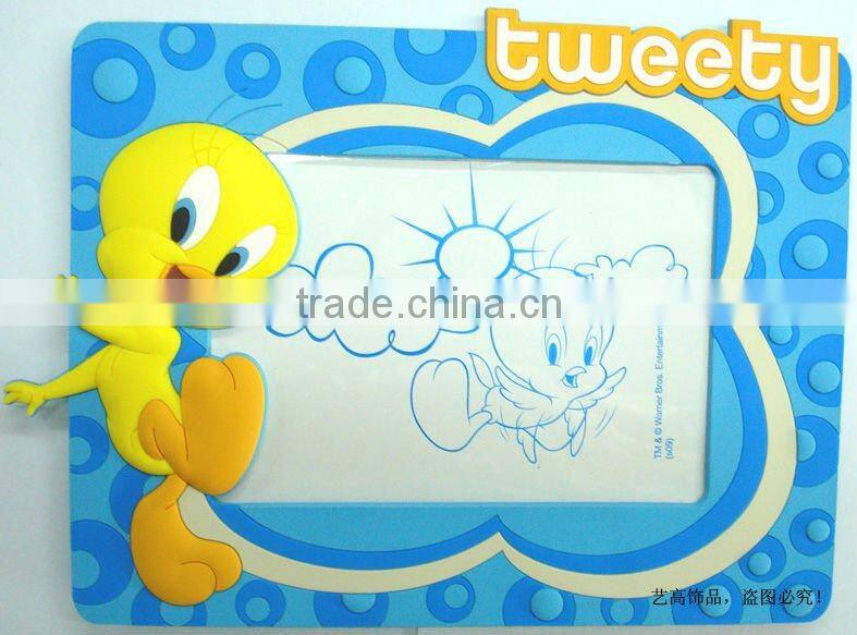 2016 soft pvc 3d animal photo frame