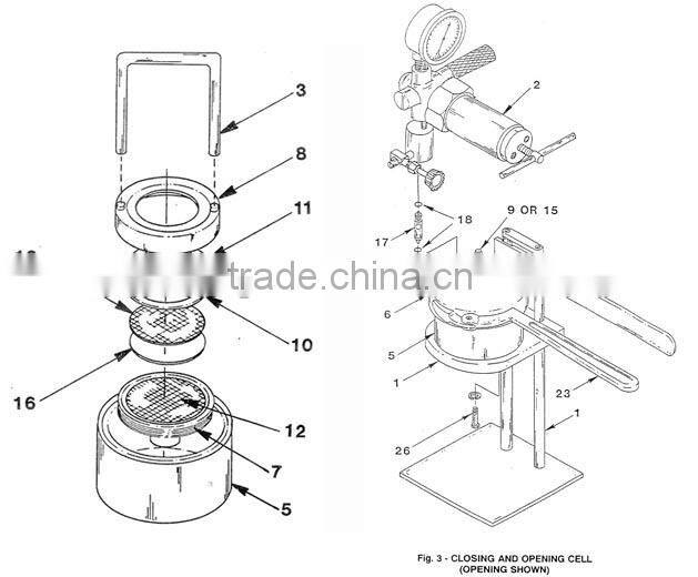 Differential Sticking Tester / Sticking Tester for Drilling Fluid / Mud Adhesive Retention Insturment
