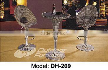 Home Bar Furniture / Outdoor Bar Table / Seaside Wicker Bar Stool