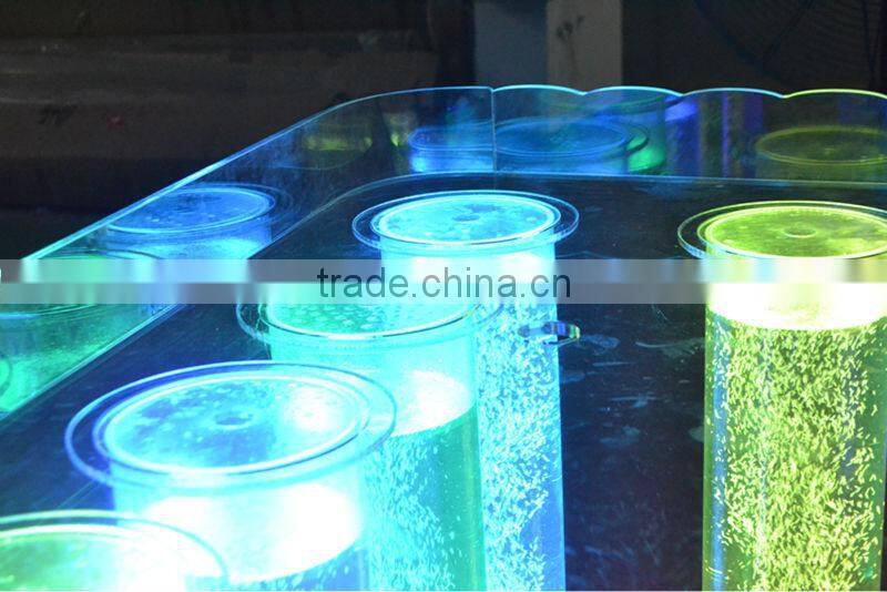 round shape clear acrylic water bubble wall with led light