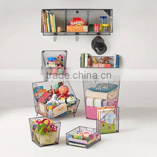 Blue Down to the Wire Wall Bin 14"Wx12"Dx12"H