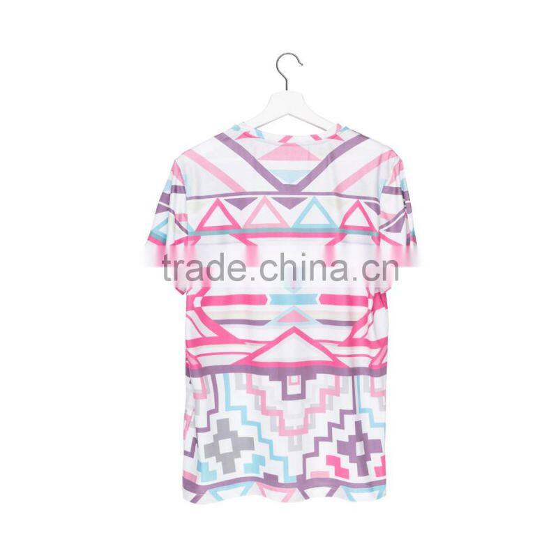 China Suppliers Hot Sale Digital Print Aztec Sublimation T Shirt in Taobao