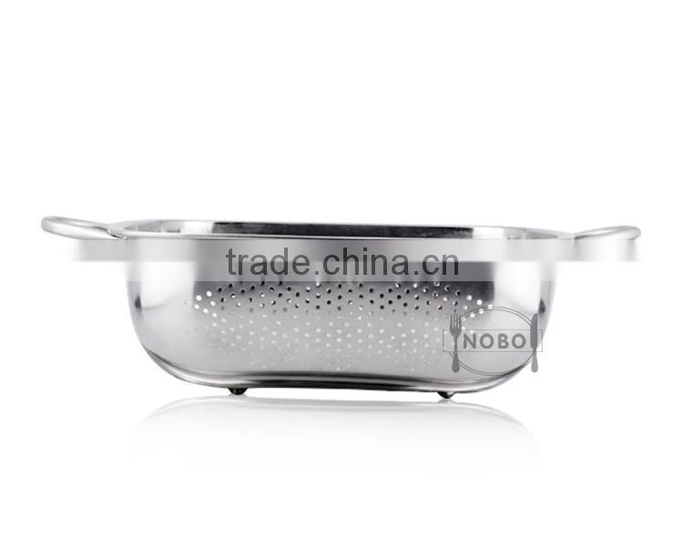 Chaozhou Nobo stainless steel colander with handle