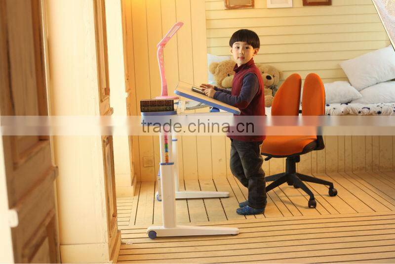 Height adjustable children kids school desk