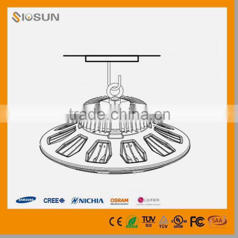 200W IP67 22000Lumens OSRAM-3030 Meanwell Driver LED UFO High Bay Light