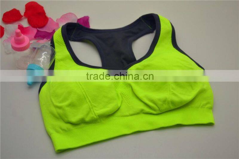 Sexy seamless yoga tops women underwear sports bra
