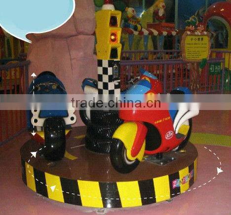 3 seats motorcycle amusement mini rotary ride for commercial use