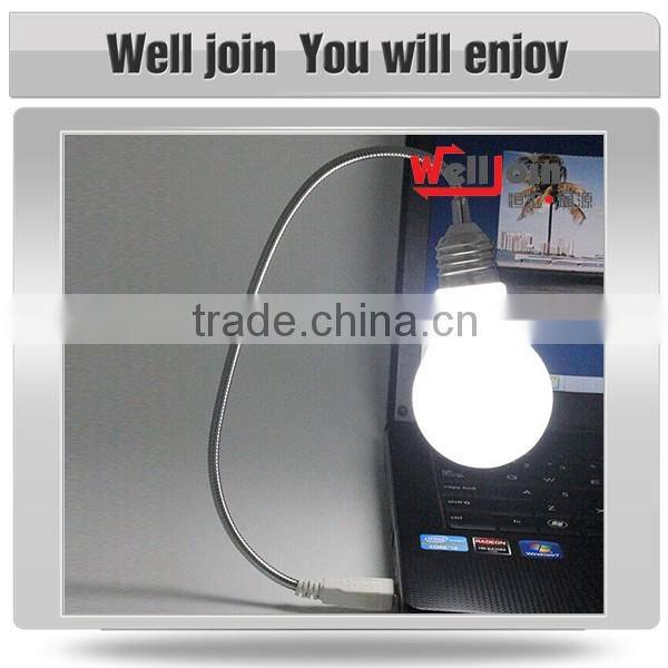 Customized portable flexible USB LED light for power bank or computer