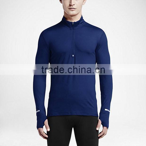 American t-shirt mens long sleeve gym t-shirts skin tights training gym shirt