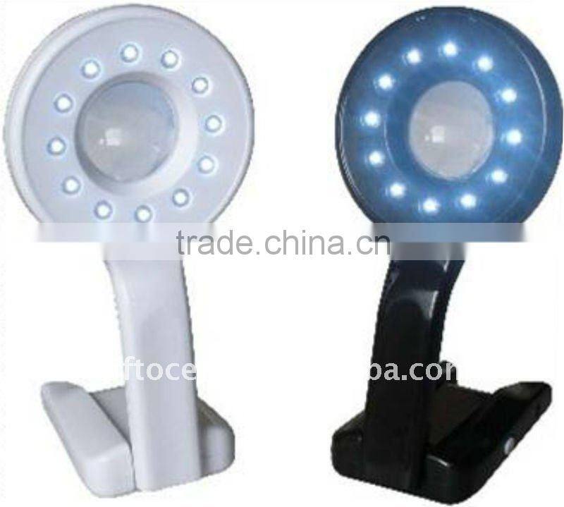robotic book light, foldable led reading light