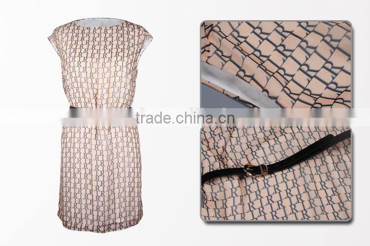 2016 Lady fashion beautiful elegant dress for mature woman