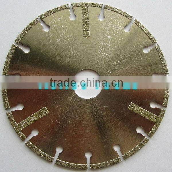 Blade Cutting: Electroplated Segmented Diamond Blade With Protection