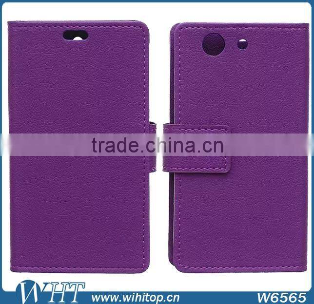 Phone Accessories Luxury Wallet Leather Flip Case for Sony Xperia Z4 Compact