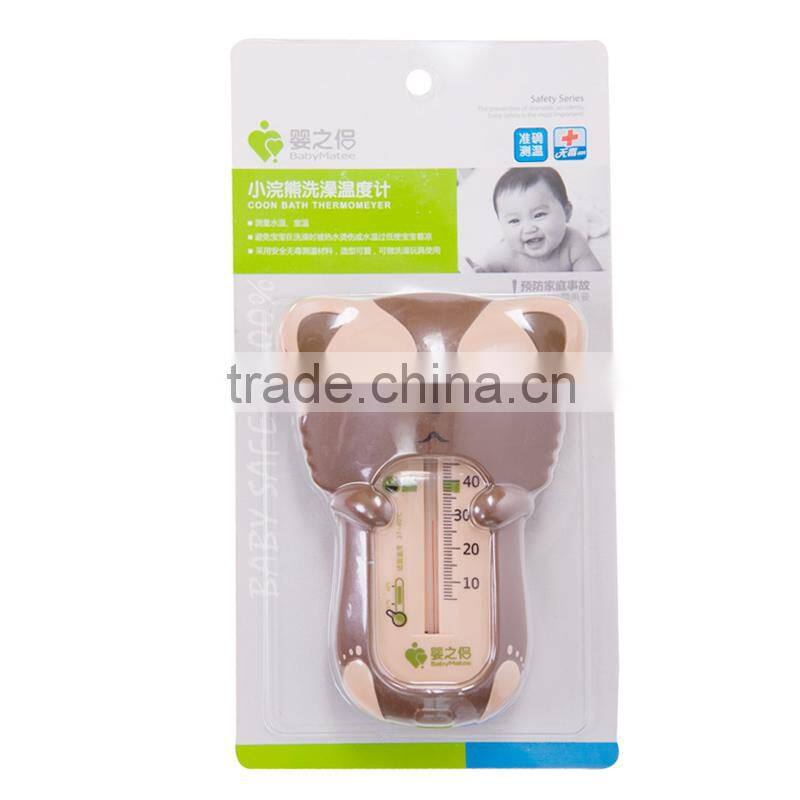 2015high quality plastics ABS resin Animal shape hot water temperature thermometer