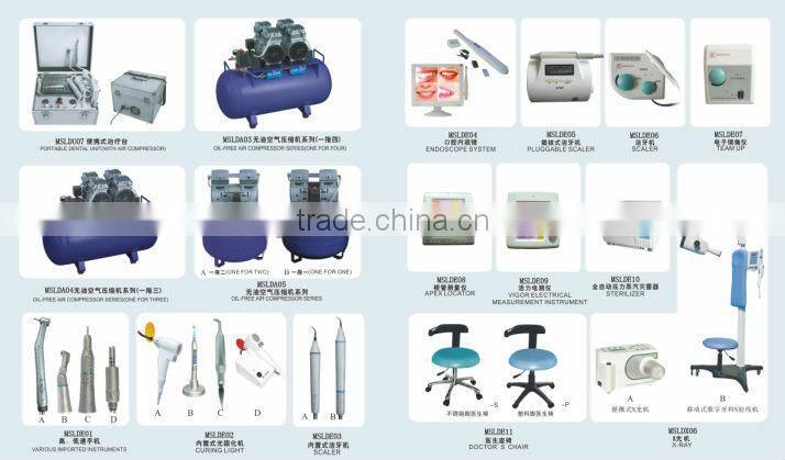 (MSLDU06)Advanced mobile dental unit with best dental chair china factory price