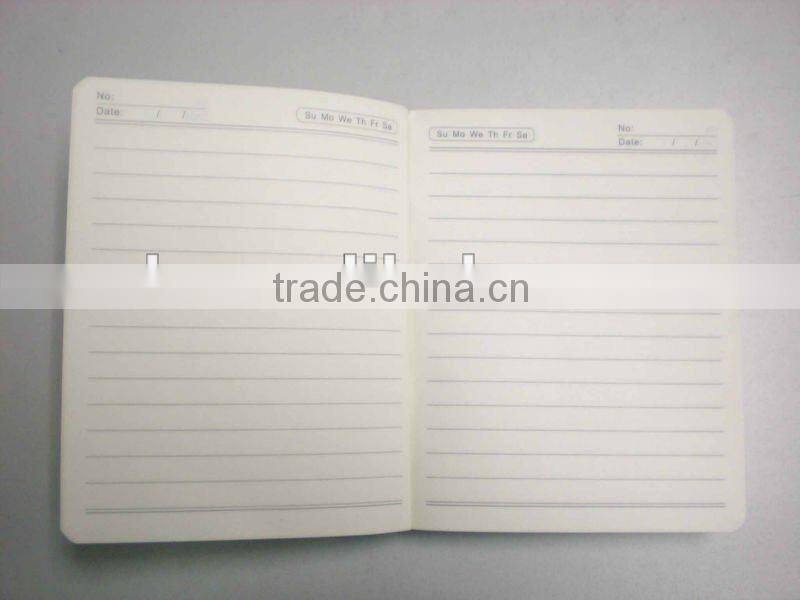 New design mini notebook with ribbon closed