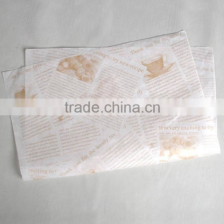 Environmental water marked paper printted all kinds fruit and letter for food
