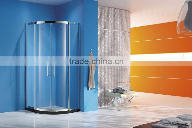 2015 china corner folding tempered glass shower cabins