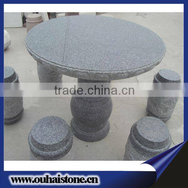 Novel Natural Stone Cute Park Bench Sigle Carved Chair