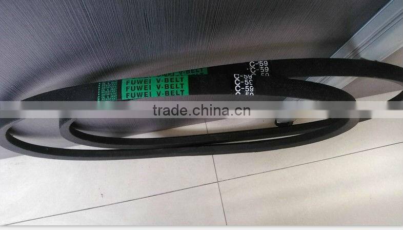 Rubber v belts without teeth used for industrial