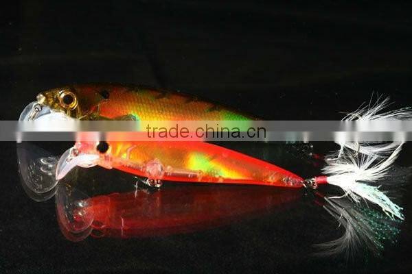 3D Eyes And VMC Hooks Fishing Lure Hard Plastic Fishing Lure