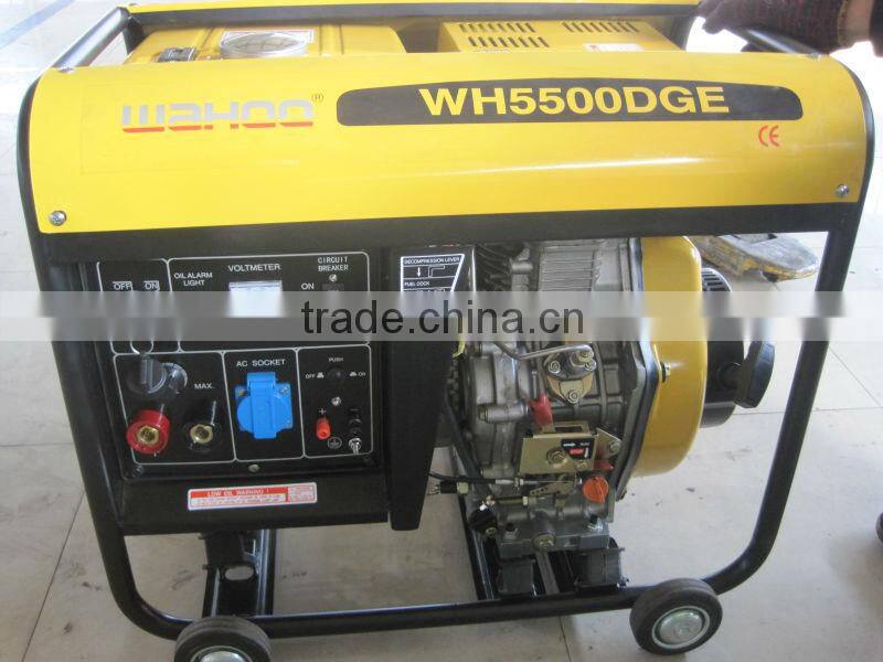 CE 4.5KW WAHOO WH5500DG AC Single Phase Output Type 5kva silent diesel generator