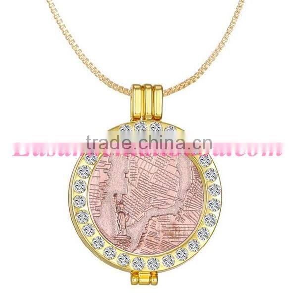 European style locket necklace/gold necklace
