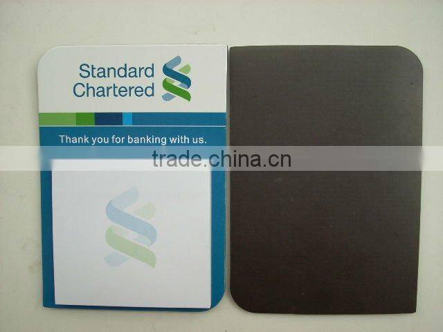 Die cut sticky note pad with magnetic board(OEM)