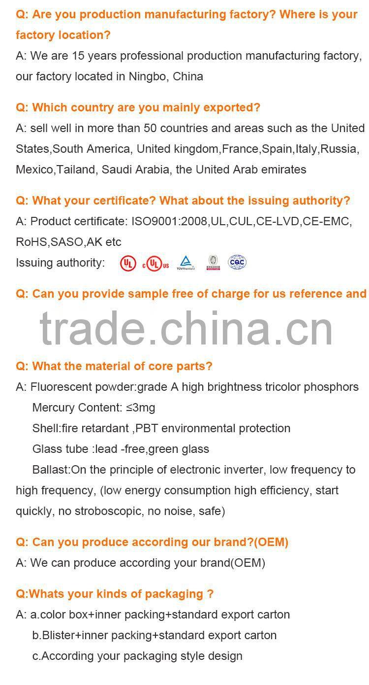 U 85W 6400k CE energy saving lamp