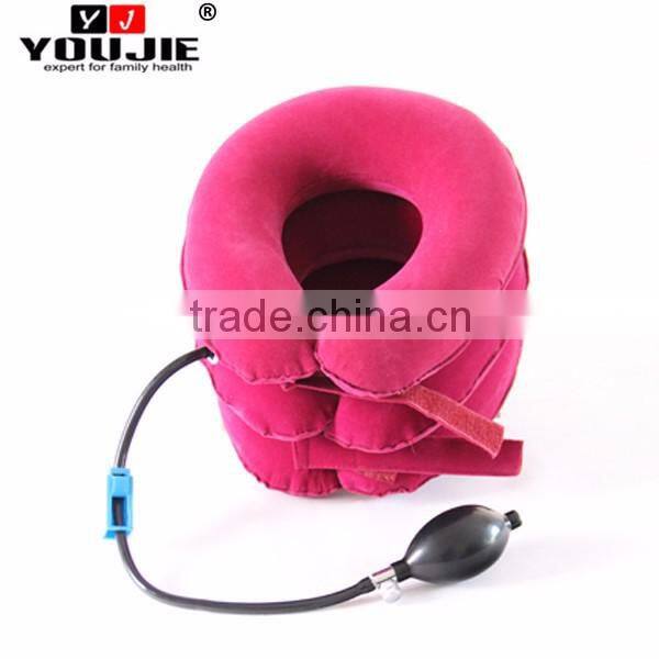 China supplier flannel medical PVC adjustable cervical neck traction device