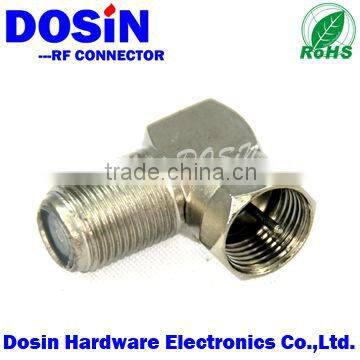 F female to male 90 degree adapter