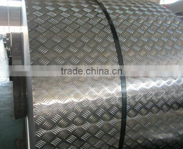 Five Bar Diamond Embossed Aluminium Roofing Coil 3003 H16