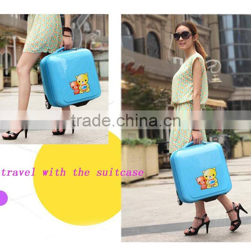 Packaging & Shipping 16 Inch Kid Cartoon Travel Suitcase Kids School Luggage Trolley Bag