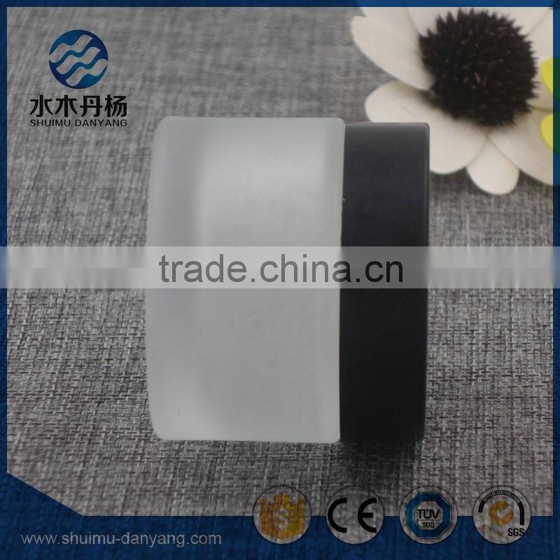 High quality 50ml skin care cream frosted cosmetic glass jar