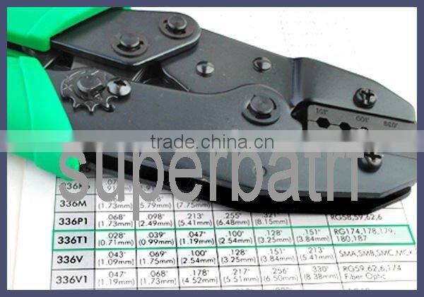Ratchet Crimper crimping tool locking pliers for coaxial cable RG174 RG178 RG179 RG180 RG187 RG196 RG316
