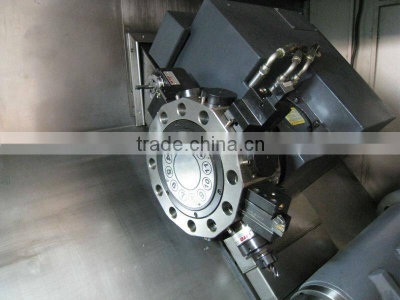 CNC350A twin spindle cnc lathe with live tooling