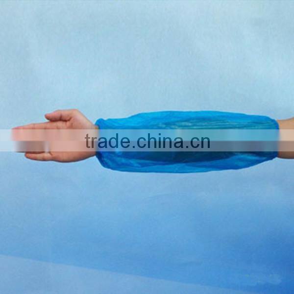 Disposable and waterproof made by PE material sleeve cover for food industry