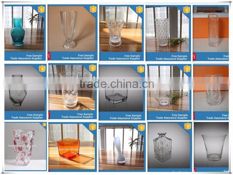 Cube colored glass Vase centerpieces vases