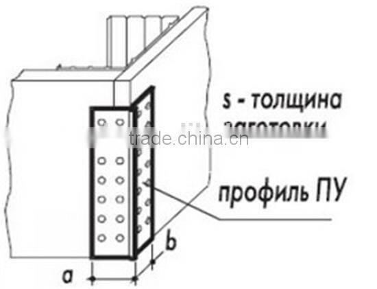Galvanized metal profile/corner bead for drywall partition